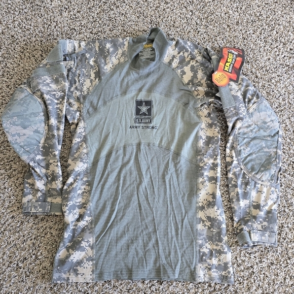 NWT U.S. Army Massif Long Sleeve Army Combat Shirt Sz M Strap On Sleeve Uniform - Picture 2 of 12
